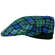 Mens Tartan Flat Cap MacCallum Ancient Tartan Plaid Design Mens and Womens One size Elasticated Band Comfort Fit Scottish Made