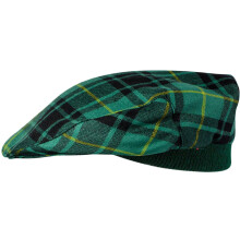 Mens Tartan Flat Cap MacArthur Ancient Tartan Plaid Design Mens and Womens One size Elasticated Band Comfort Fit Scottish Made