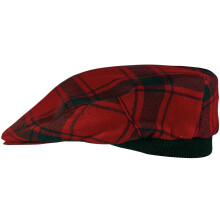 Mens Tartan Flat Cap MacDonald of Sleat Modern Tartan Plaid Design Mens and Womens One size Elasticated Band Comfort Fit Scottish Made