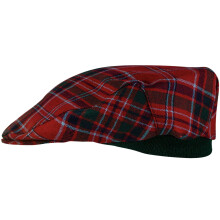 Mens Tartan Flat Cap MacGillivray Modern Tartan Plaid Design Mens and Womens One size Elasticated Band Comfort Fit Scottish Made