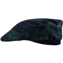 Mens Tartan Flat Cap MacKay Modern Tartan Plaid Design Mens and Womens One size Elasticated Band Comfort Fit Scottish Made