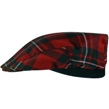 Mens Tartan Flat Cap MacGregor Modern Tartan Plaid Design Mens and Womens One size Elasticated Band Comfort Fit Scottish Made
