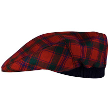 Mens Tartan Flat Cap MacColl Modern Tartan Plaid Design Mens and Womens One size Elasticated Band Comfort Fit Scottish Made