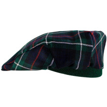 Mens Tartan Flat Cap MacKenzie Modern Tartan Plaid Design Mens and Womens One size Elasticated Band Comfort Fit Scottish Made