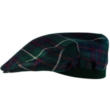 Mens Tartan Flat Cap MacIntyre Hunting Modern Tartan Plaid Design Mens and Womens One size Elasticated Band Comfort Fit Scottish Made