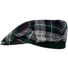 Mens Tartan Flat Cap MacKenzie Dress Modern Tartan Plaid Design Mens and Womens One size Elasticated Band Comfort Fit Scottish Made