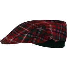 Mens Tartan Flat Cap MacDougall Modern Tartan Plaid Design Mens and Womens One size Elasticated Band Comfort Fit Scottish Made