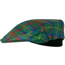 Mens Tartan Flat Cap MacKintosh Hunting Ancient Tartan Plaid Design Mens and Womens One size Elasticated Band Comfort Fit Scottish Made