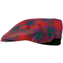 Mens Tartan Flat Cap MacNab Ancient Tartan Plaid Design Mens and Womens One size Elasticated Band Comfort Fit Scottish Made