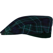 Mens Tartan Flat Cap MacCallum Modern Tartan Plaid Design Mens and Womens One size Elasticated Band Comfort Fit Scottish Made