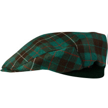Mens Tartan Flat Cap MacKinnon Hunting Ancient Tartan Plaid Design Mens and Womens One size Elasticated Band Comfort Fit Scottish Made