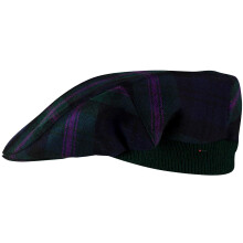 Mens Tartan Flat Cap Baird Modern Tartan Plaid Design Mens and Womens One size Elasticated Band Comfort Fit Scottish Made