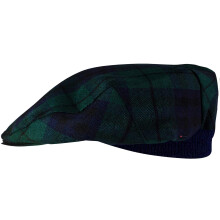 Mens Tartan Flat Cap Austin Modern Tartan Plaid Design Mens and Womens One size Elasticated Band Comfort Fit Scottish Made