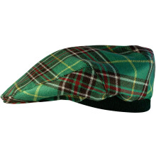 Mens Tartan Flat Cap Newfoundland Canadian Tartan Plaid Design Mens and Womens One size Elasticated Band Comfort Fit Scottish Made
