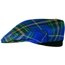 Mens Tartan Flat Cap Nova Scotia Canadian Tartan Plaid Design Mens and Womens One size Elasticated Band Comfort Fit Scottish Made