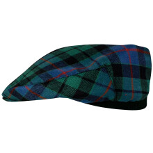 Mens Tartan Flat Cap Morrison Ancient Tartan Plaid Design Mens and Womens One size Elasticated Band Comfort Fit Scottish Made