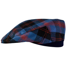 Mens Tartan Flat Cap Angus Ancient Tartan Plaid Design Mens and Womens One size Elasticated Band Comfort Fit Scottish Made