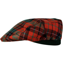 Mens Tartan Flat Cap Nicholson Ancient Tartan Plaid Design Mens and Womens One size Elasticated Band Comfort Fit Scottish Made