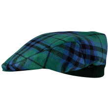 Mens Tartan Flat Cap Austin Ancient Tartan Plaid Design Mens and Womens One size Elasticated Band Comfort Fit Scottish Made