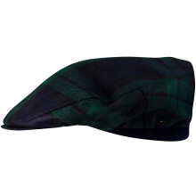 Mens Tartan Flat Cap Black Watch Modern Tartan Plaid Design Mens and Womens One size Elasticated Band Comfort Fit Scottish Made