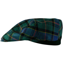 Mens Tartan Flat Cap Ogilvie Hunting Ancient Tartan Plaid Design Mens and Womens One size Elasticated Band Comfort Fit Scottish Made
