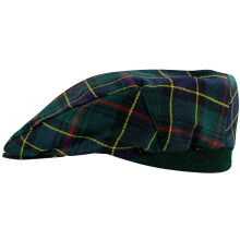 Mens Tartan Flat Cap Ogilvie Hunting Modern Tartan Plaid Design Mens and Womens One size Elasticated Band Comfort Fit Scottish Made