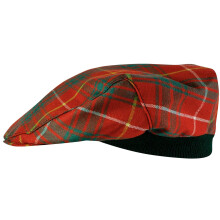 Mens Tartan Flat Cap Bruce Ancient Tartan Plaid Design Mens and Womens One size Elasticated Band Comfort Fit Scottish Made