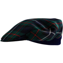 Mens Tartan Flat Cap Robertson Hunting Modern Tartan Plaid Design Mens and Womens One size Elasticated Band Comfort Fit Scottish Made