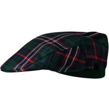 Mens Tartan Flat Cap Scottish National Tartan Plaid Design Mens and Womens One size Elasticated Band Comfort Fit Scottish Made