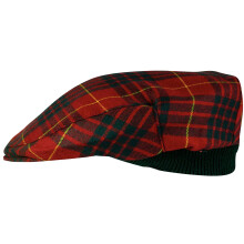 Mens Tartan Flat Cap Cameron Modern Tartan Plaid Design Mens and Womens One size Elasticated Band Comfort Fit Scottish Made