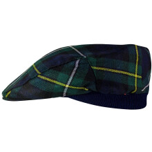 Mens Tartan Flat Cap Campbell of Argyll Modern Tartan Plaid Design Mens and Womens One size Elasticated Band Comfort Fit Scottish Made
