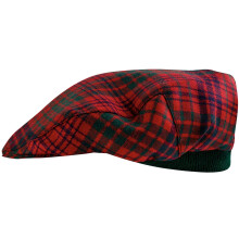 Mens Tartan Flat Cap Ross Modern Tartan Plaid Design Mens and Womens One size Elasticated Band Comfort Fit Scottish Made
