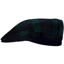 Mens Tartan Flat Cap Campbell Modern Tartan Plaid Design Mens and Womens One size Elasticated Band Comfort Fit Scottish Made