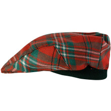 Mens Tartan Flat Cap Scott Ancient Tartan Plaid Design Mens and Womens One size Elasticated Band Comfort Fit Scottish Made