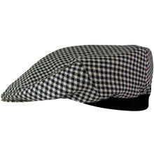 Mens Tartan Flat Cap Shepherd Ancient Tartan Plaid Design Mens and Womens One size Elasticated Band Comfort Fit Scottish Made