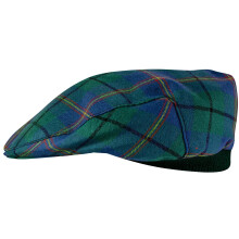 Mens Tartan Flat Cap Carmichael Ancient Tartan Plaid Design Mens and Womens One size Elasticated Band Comfort Fit Scottish Made