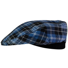 Mens Tartan Flat Cap Clark Ancient Tartan Plaid Design Mens and Womens One size Elasticated Band Comfort Fit Scottish Made