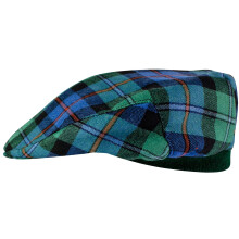 Mens Tartan Flat Cap Campbell of Cawdor Ancient Tartan Plaid Design Mens and Womens One size Elasticated Band Comfort Fit Scottish Made