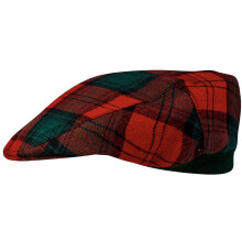 Mens Tartan Flat Cap Stewart of Atholl Modern Tartan Plaid Design Mens and Womens One size Elasticated Band Comfort Fit Scottish Made