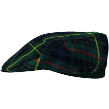 Mens Tartan Flat Cap Stewart Hunting Modern Tartan Plaid Design Mens and Womens One size Elasticated Band Comfort Fit Scottish Made