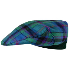 Mens Tartan Flat Cap Cooper Ancient Tartan Plaid Design Mens and Womens One size Elasticated Band Comfort Fit Scottish Made