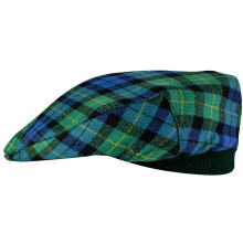 Mens Tartan Flat Cap Campbell of Breadalbane Ancient Tartan Plaid Design Mens and Womens One size Elasticated Band Comfort Fit Scottish Made