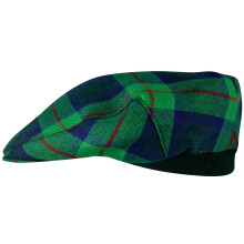 Mens Tartan Flat Cap Cranston Modern Tartan Plaid Design Mens and Womens One size Elasticated Band Comfort Fit Scottish Made