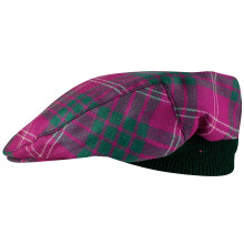 Mens Tartan Flat Cap Crawford Ancient Tartan Plaid Design Mens and Womens One size Elasticated Band Comfort Fit Scottish Made