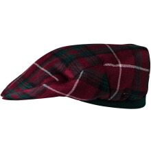 Mens Tartan Flat Cap Stuart of Bute Modern Tartan Plaid Design Mens and Womens One size Elasticated Band Comfort Fit Scottish Made