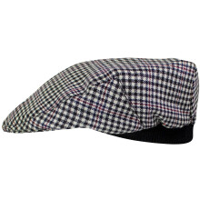 Mens Tartan Flat Cap Sir Walter Scott Modern Tartan Plaid Design Mens and Womens One size Elasticated Band Comfort Fit Scottish Made
