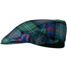 Mens Tartan Flat Cap Sutherland Old Ancient Tartan Plaid Design Mens and Womens One size Elasticated Band Comfort Fit Scottish Made