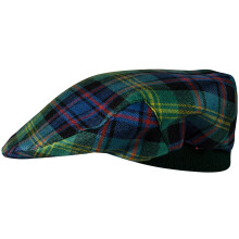 Mens Tartan Flat Cap Watson Ancient Tartan Plaid Design Mens and Womens One size Elasticated Band Comfort Fit Scottish Made