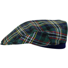 Mens Tartan Flat Cap Scott Green Modern Tartan Plaid Design Mens and Womens One size Elasticated Band Comfort Fit Scottish Made