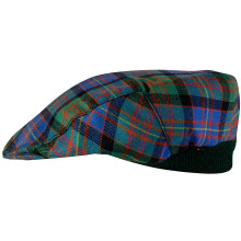 Mens Tartan Flat Cap Cameron of Erracht Ancient Tartan Plaid Design Mens and Womens One size Elasticated Band Comfort Fit Scottish Made